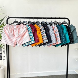 Quần đùi mặc nhà mặc ngủ ngẫu nhiên BAMI HOME vải cotton cao cấp đa dạng họa tiết QC02