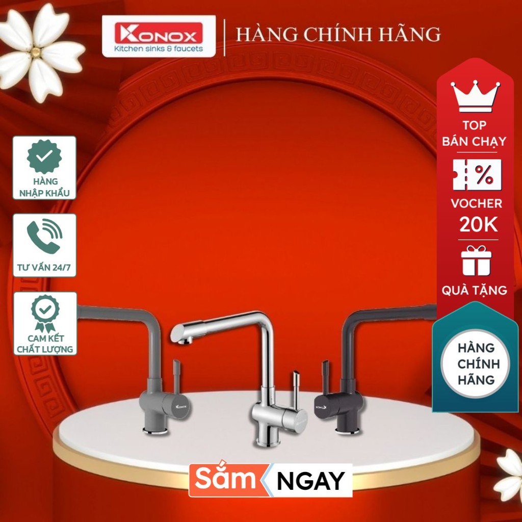 Vòi rửa bát Felix Black, Felix Chrome, Felix Grey Konox - lựa chọn hoàn hảo cho không gian bếp - STB