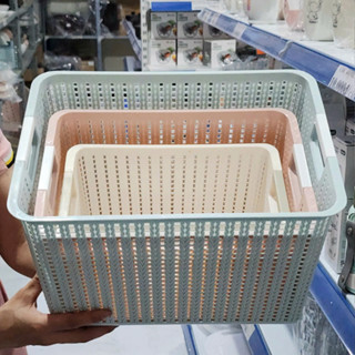 Hàng Chính Hãng Rổ đan chữ nhật nhựa VIỆT NHẬT - Đựng gia vị, tài liệu, bánh kẹo, đồ chơi quần áo cho bé - 3415