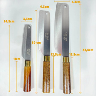 Dao Đa Sỹ thép trắng Nhật không gỉ sét vệ sinh, sắc bén, tiện lợi vân gỗ sang trọng