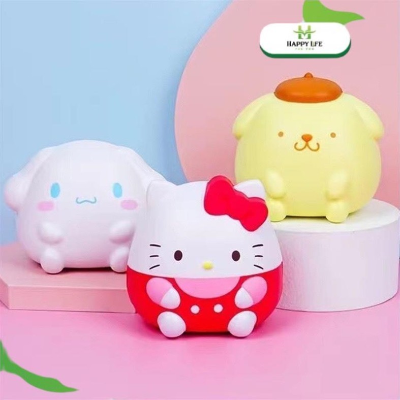 Squishy nhân vật Sanrio, đồ chơi xả stress đàn hồi, đồ chơi squishy cute, đồ chơi bóp bóp