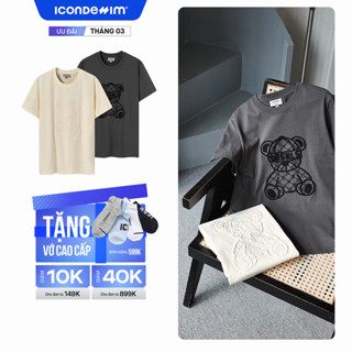 Áo Thun Nam Họa Tiết Thêu Negative Space Teddy Form Regular ATID0495