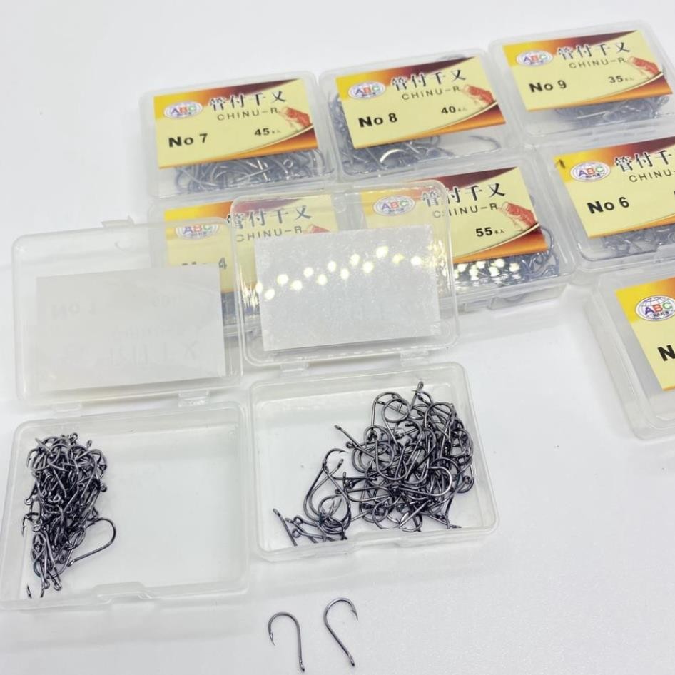 Lưỡi Câu Cá Nhật Bản Chinu - R , Lưỡi Câu Đơn, Lưỡi Câu Không Gỉ, Lưỡi Câu Cá Chép, Rô Phi Chất Lượn