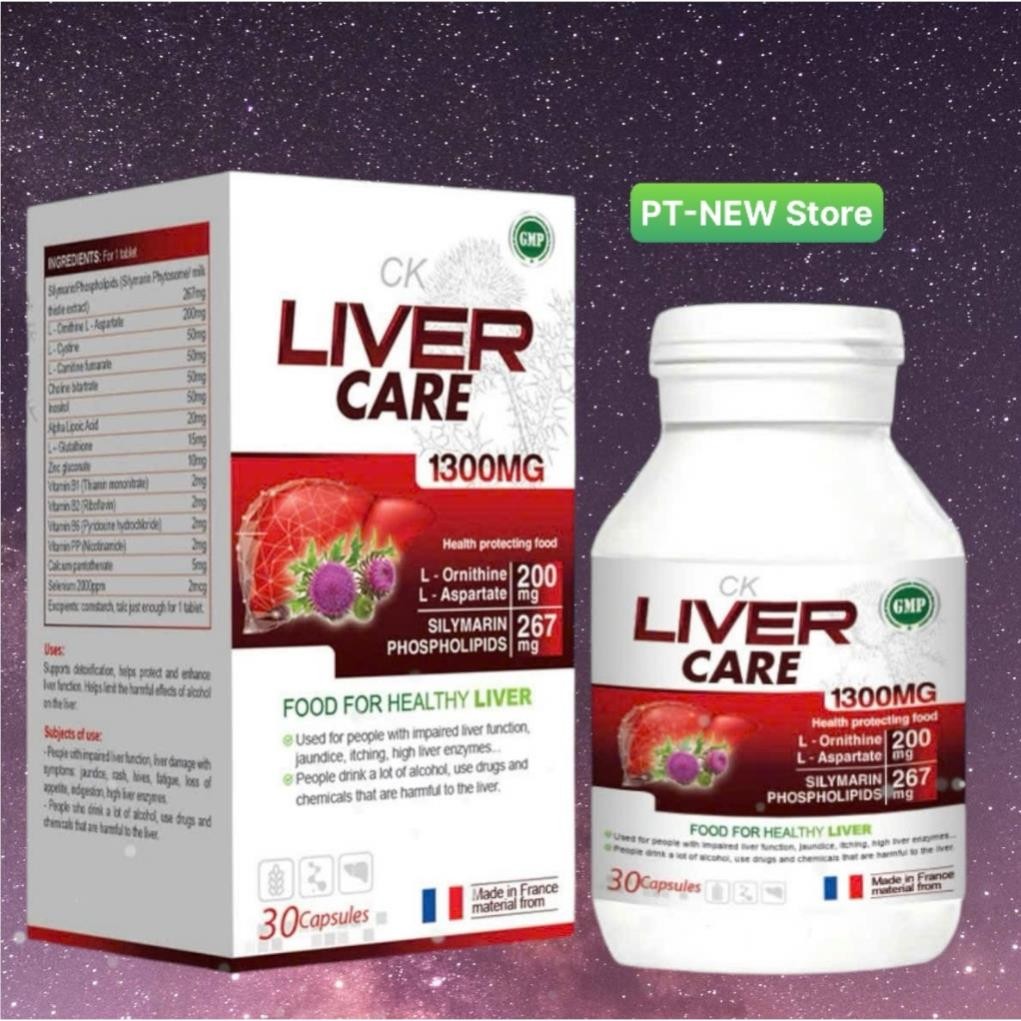 [CHÍNH HÃNG] Ck LIVER CARE 1300 mg- nhập khẩu từ Pháp hỗ trợ thanh nhiệt, giải độc gan (Hộp/ 30 viên