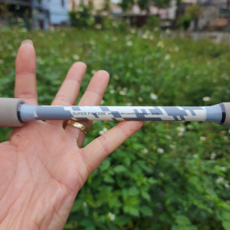 Cần lure Abu Garcia Jordan  màu trắng cam chuyên lóc, chẽm cần tải cá 1 đến 10kg gjahbccc