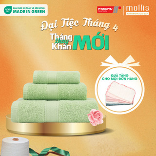 Khăn Tắm Mollis Cotton 70x150cm Khăn Cao Cấp Mềm Mịn Thấm Hút Không Ra Màu Không Xù Đồ Lông Gia Đình Spa Khách Sạn B865