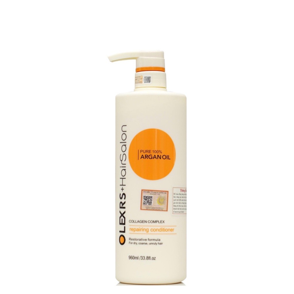 Cặp Dầu Gội Xả Chính Hãng Olexrs Argan Oil Collagen Hair Salon 960ml | BigBuy360 - bigbuy360.vn