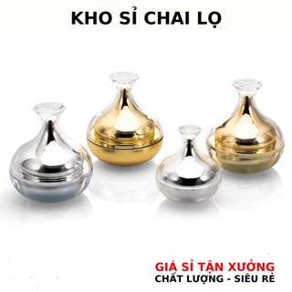   COMBO 2 CÁI  Hủ Đựng Kem Hũ Chóp Vàng Bạc 10g Đựng Mỹ Phẩm 