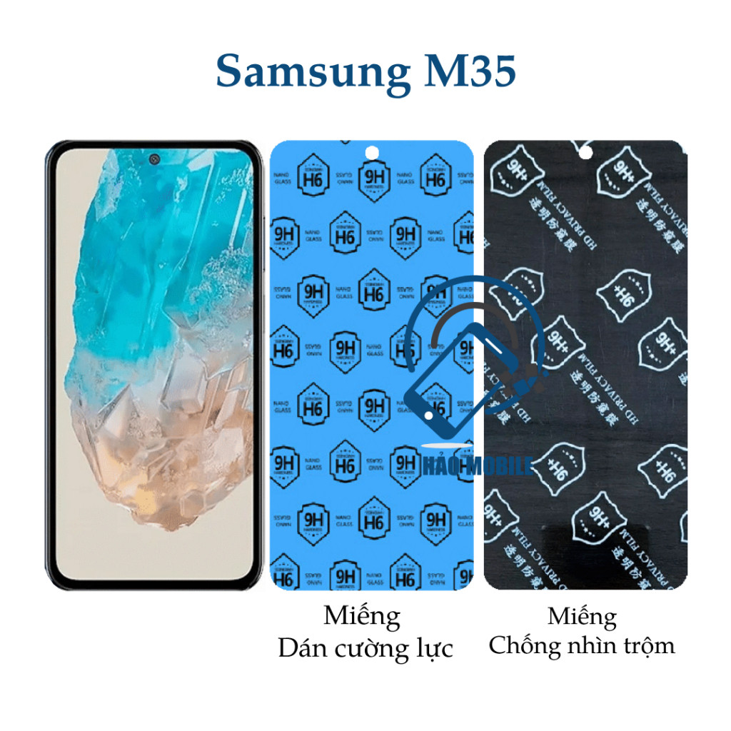 Dán cường lực dẻo nano Samsung M35 ( trong suốt và chống nhìn trộm )