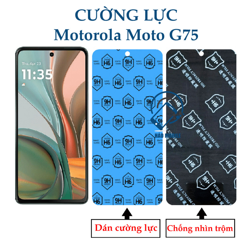 Dán cường lực dẻo nano Motorola Moto G75 ( trong suốt và chống nhìn trộm )