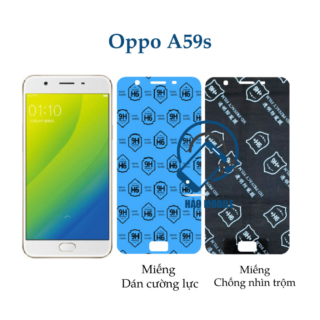 Dán cường lục dẻo nano Oppo A59s ( trong suốt và chống nhìn trộm )