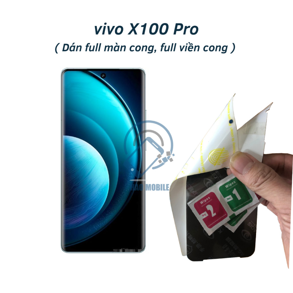 Dán PPF cho vivo X100 Pro ( trong suốt và chống nhìn trộm ) dán full màn cong