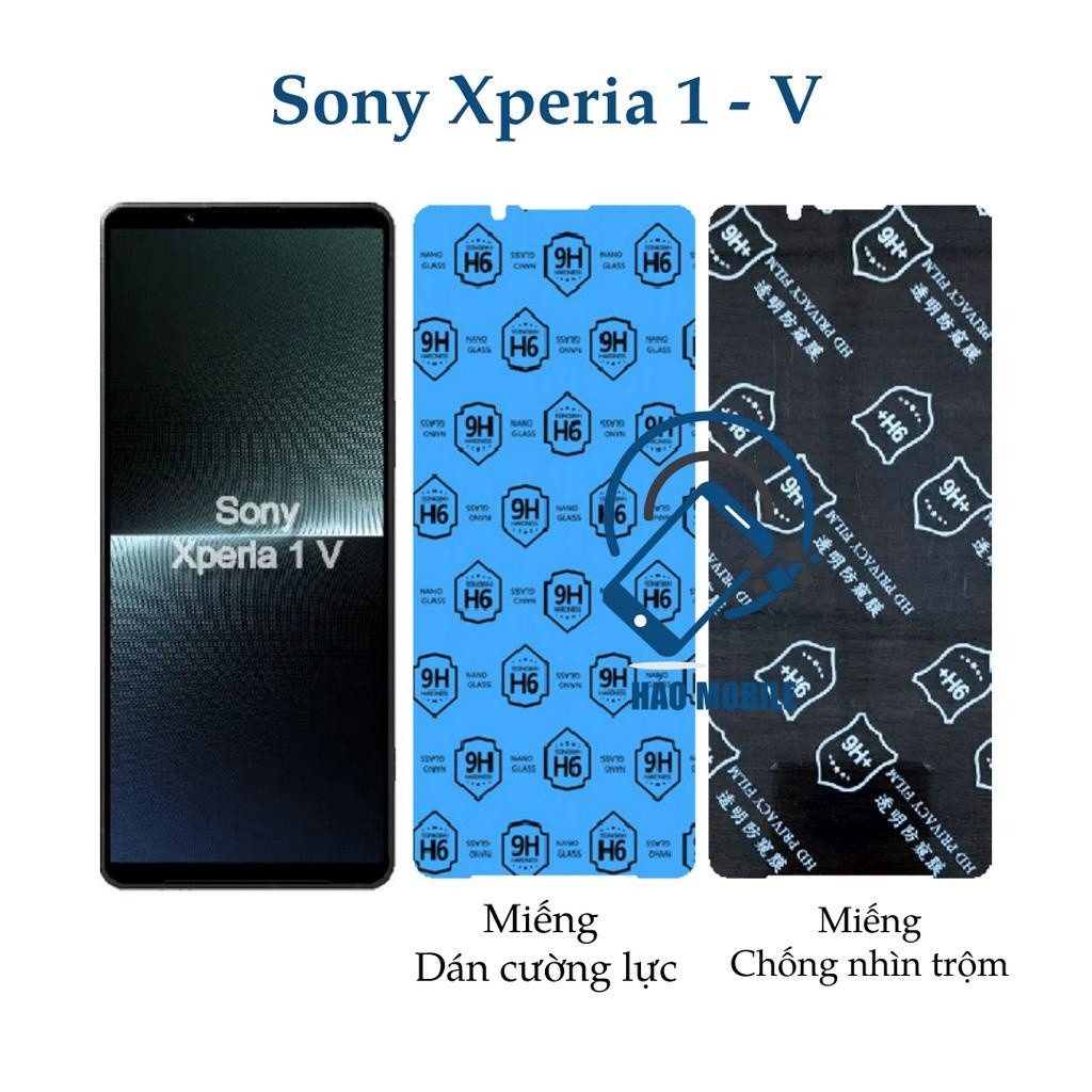 Dán cường lực dẻo nano Sony Xperia 1 V ( Sony Xperia 1 mark 5 ) trong suốt và chống nhìn trộm