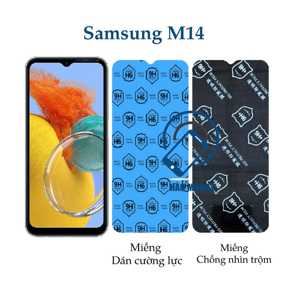 Dán cường lực dẻo nano Samsung M14 ( trong suốt và chống nhìn trộm )