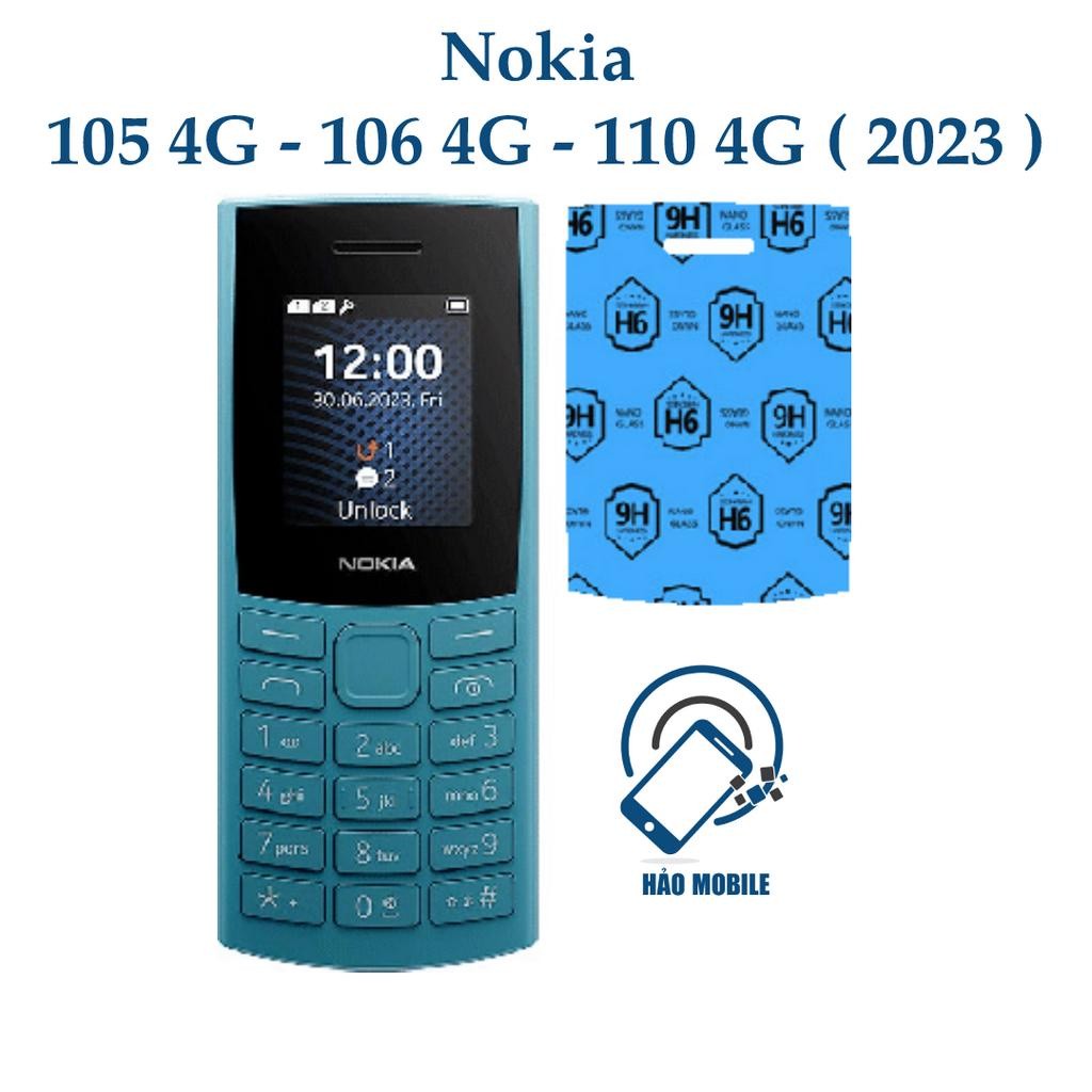 Kính cường lực 9H cho Nokia 105, 105 4G,  106, 106 4G, 110, 110 4G ( 2023 ) full màn