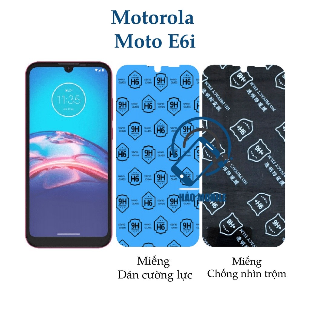 Dán cường lực dẻo nano Motorola Moto E6i ( trong suốt và chống nhìn trộm )