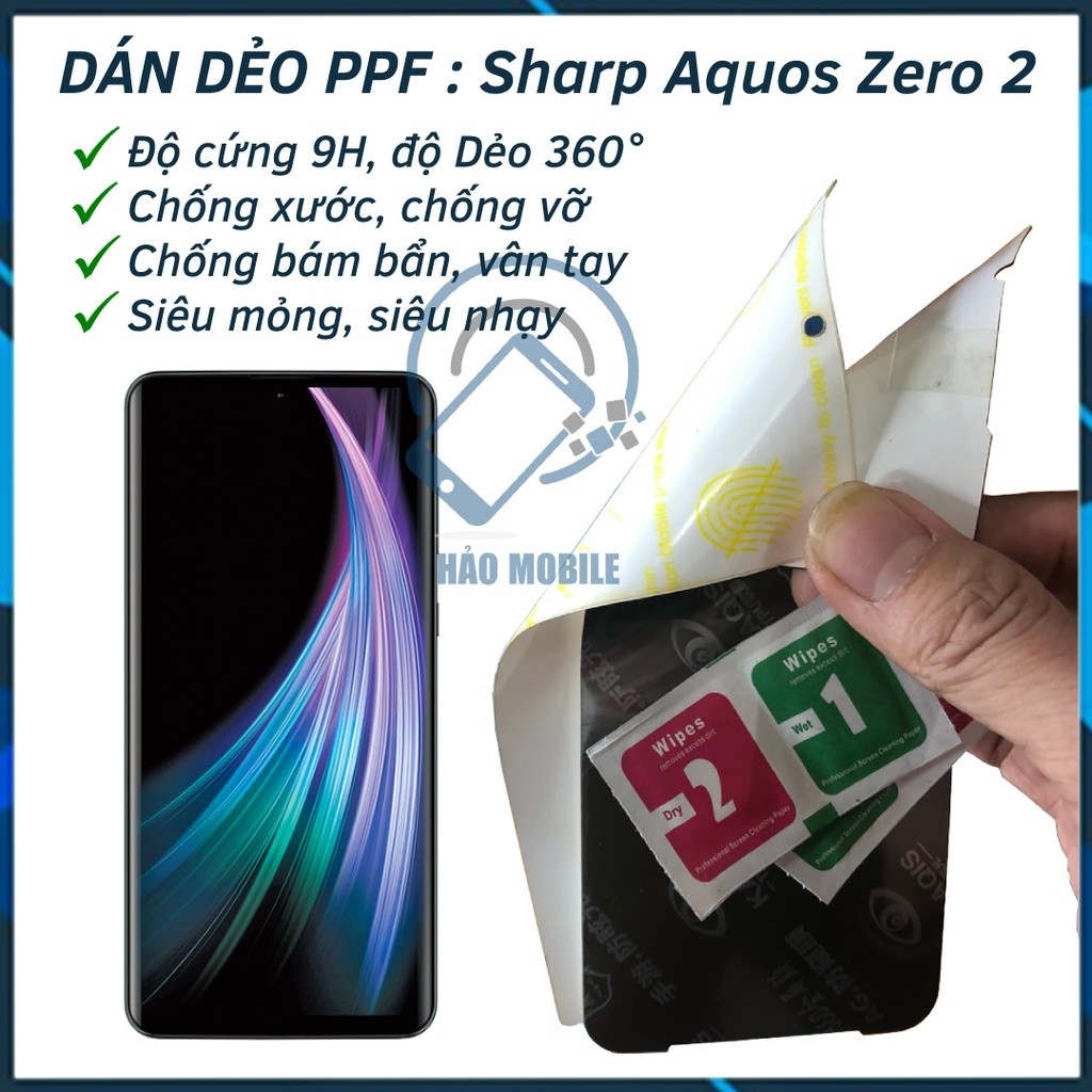Dán dẻo PPF trước và sau Sharp Aquos Zero 2 ( full màn )
