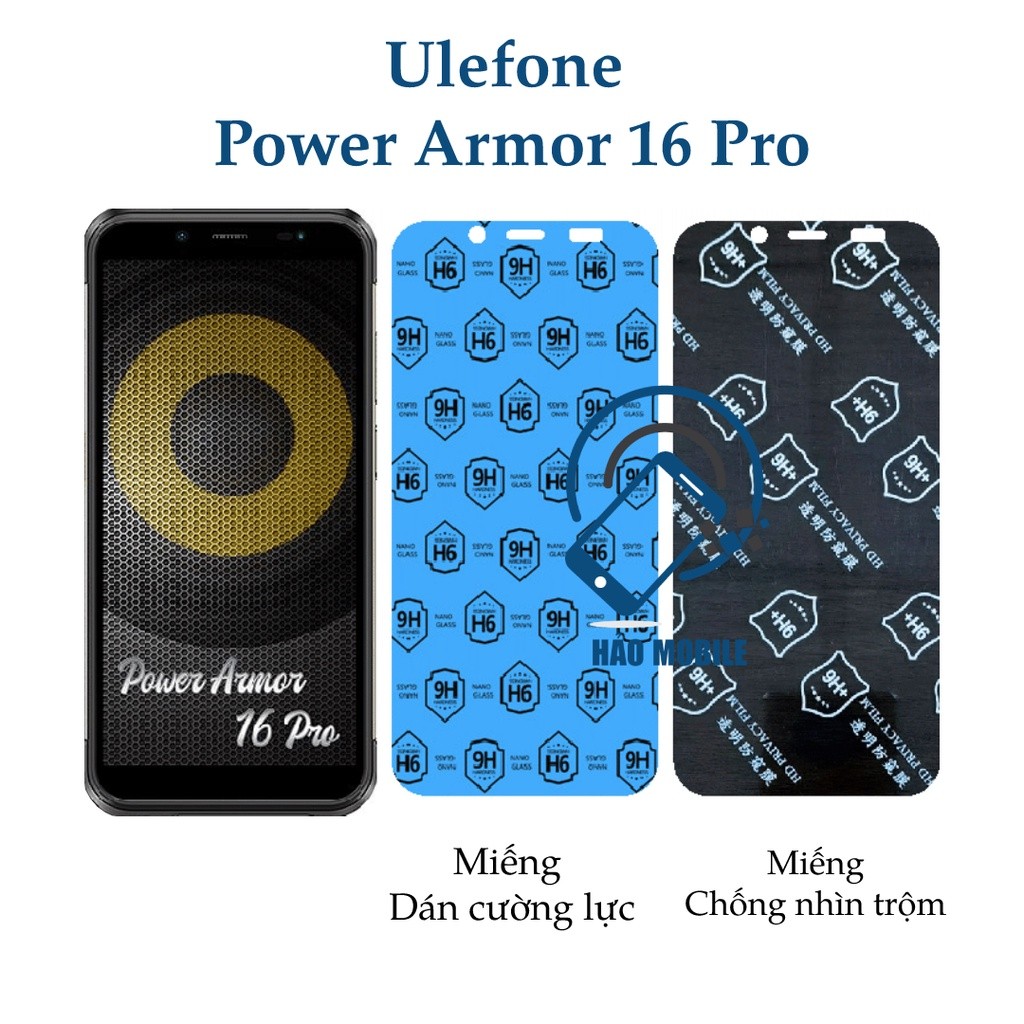 Dán cường lực dẻo nano Ulefone Power Armor 16 Pro ( trong suốt và chống nhìn trộm )