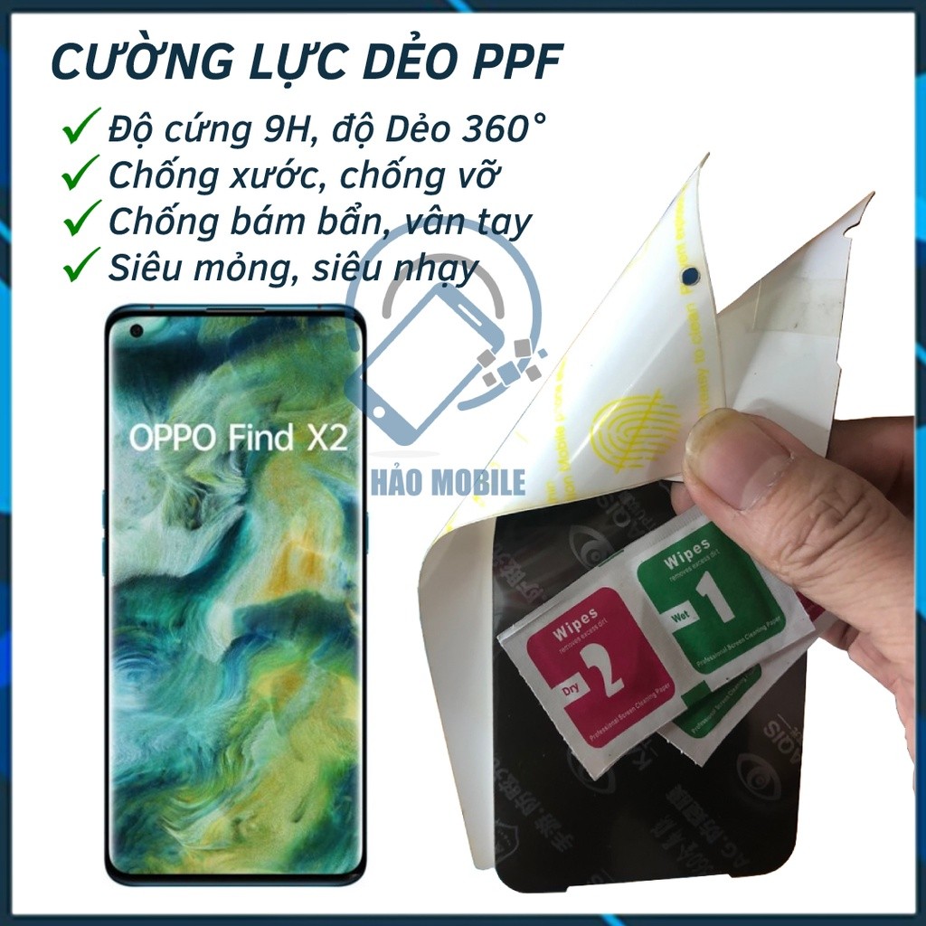 Dán dẻo PPF cho OPPO Find X2 ( trong suốt và chống nhìn trộm ) dán full màn