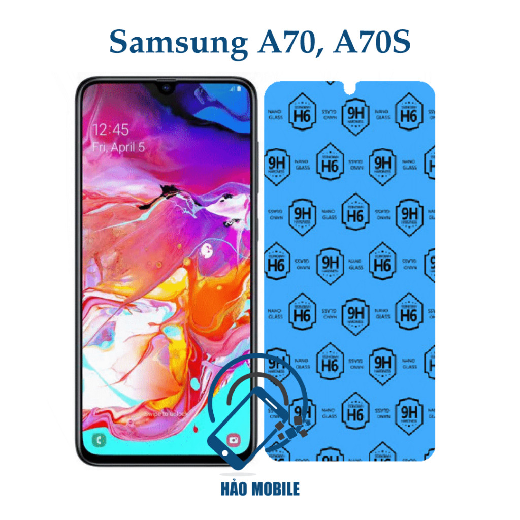 Dán cường lực dẻo nano 9H Samsung A70, A70S