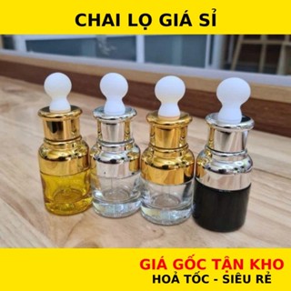 Lọ Đựng Tinh Dầu 20ml 30ml Thủy Tinh Cao Cấp Chóp Eo, Chiết Serum, Tinh Chất HUHA