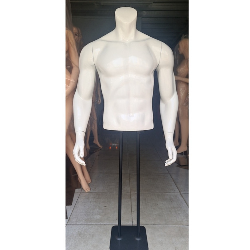 manocanh nam và nữ bán thân thể thao đen trắng xuất xứ việt nam ôm dáng - manocanh 09