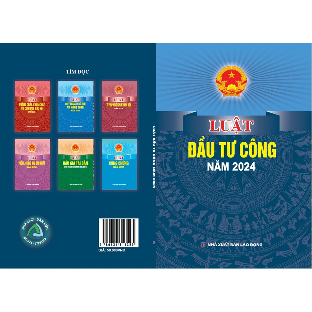Sách - Luật đầu tư công năm 2024 (NXB Lao Động) - DH