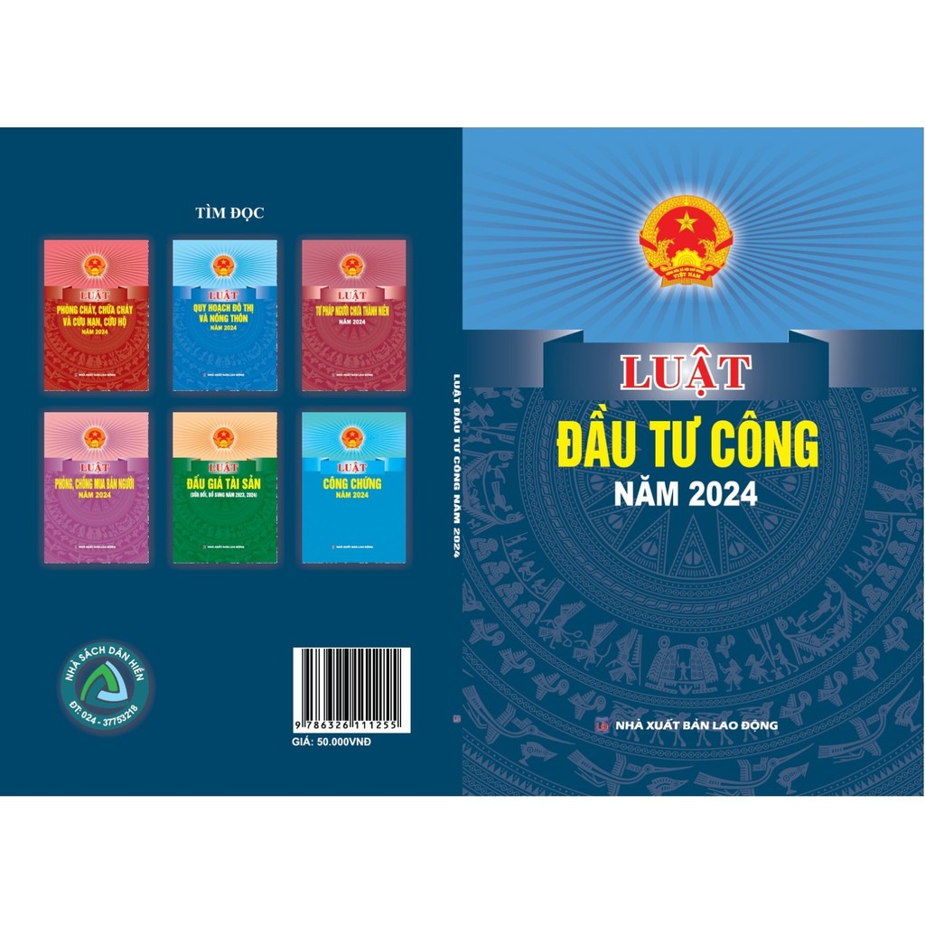 Sách - Luật đầu tư công năm 2024 (NXB Lao Động) - DH
