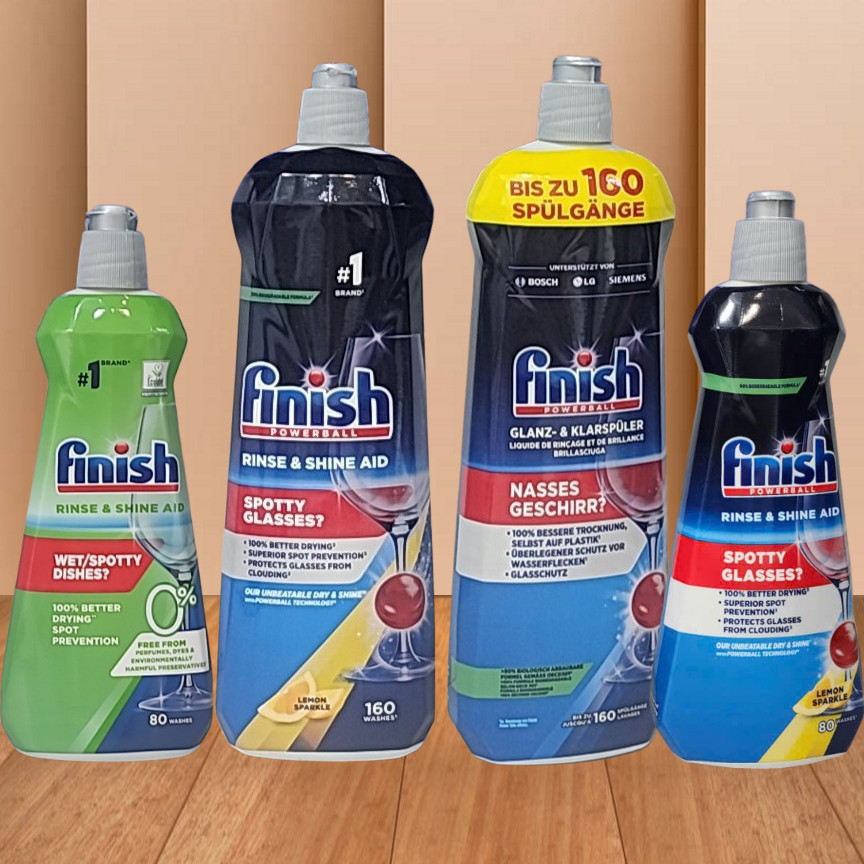 Nuớc làm bóng bát chén Finish Đức EU Châu âu Anh 1600ml, dung dịch dầu bóng sấy khô cho máy rửa bát