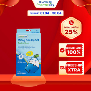 Miếng dán Pharmacity hạ sốt cho bé (Hộp 6 miếng)
