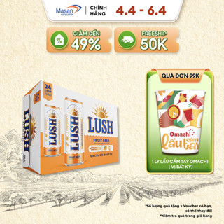 [DATE 12.2024] - Bia Lush Orchard Breeze vị Mơ Đào Thơm Dịu - Thùng 24 Lon 330ML (Nồng độ cồn 4%)