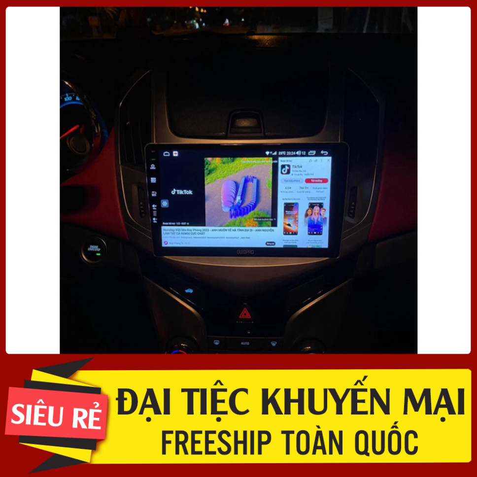 Màn hình tự động 9 inch cho xe Chevrolet Cruze từ 2015-2018 với canbus và zắc nguồn zin chất lượng