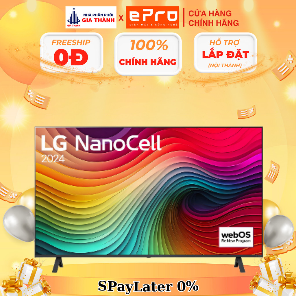 [43NANO81TSA] Smart Tivi NanoCell LG 4K 43 inch 43NANO81TSA - Hàng chính hãng