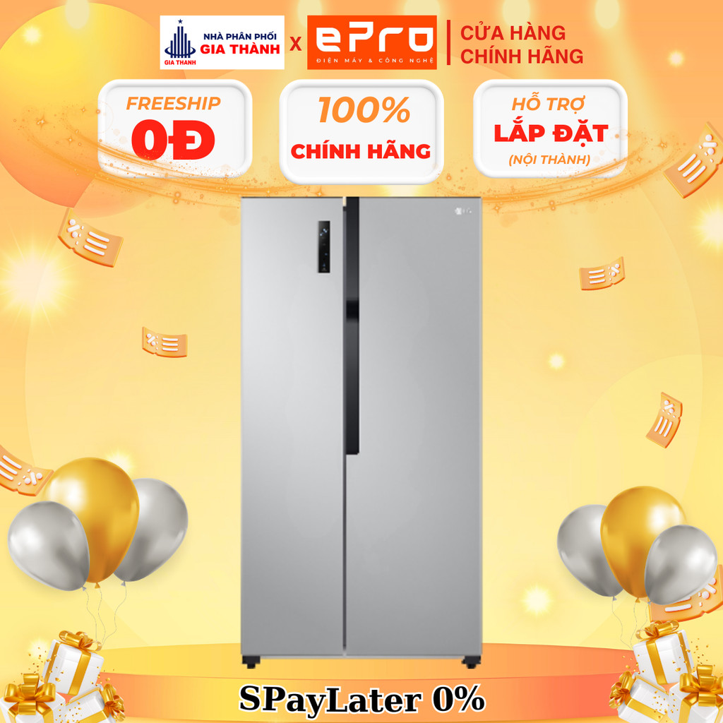 [GR-B256JDS] Tủ lạnh LG Inverter 519 lít Side By Side GR-B256JDS - Hàng chính hãng