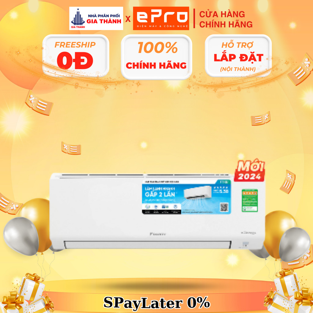 [FTKB35YVMV] Máy Lạnh Daikin Inverter 1.5HP FTKB35YVMV - Hàng chính hãng