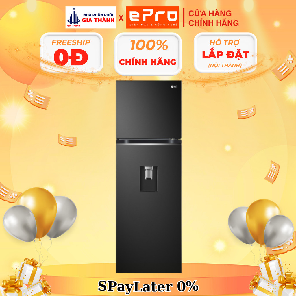 [GV-D262BL] Tủ lạnh LG Inverter 264 Lít GV-D262BL - Hàng chính hãng