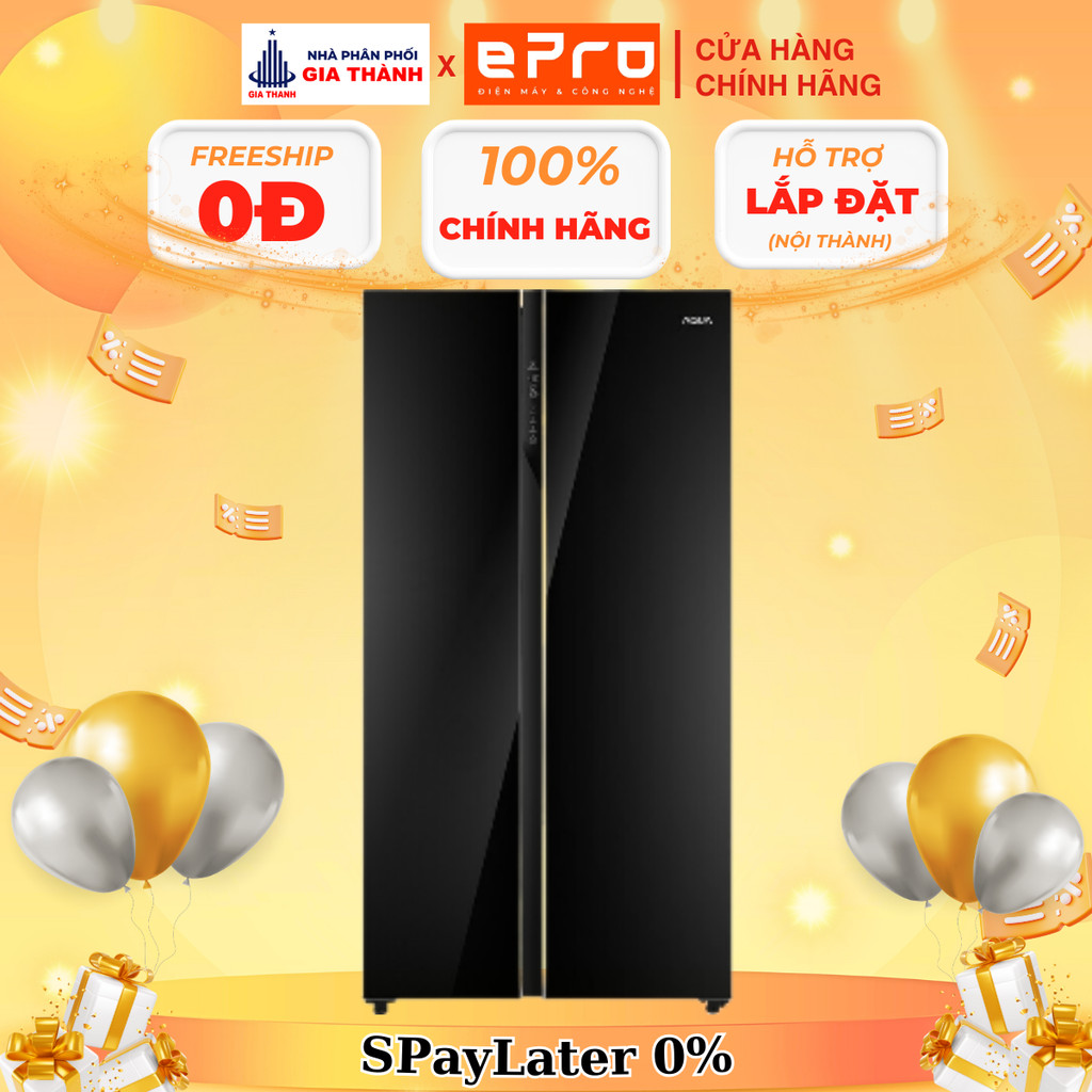 [AQR-IG696FS] Tủ lạnh Aqua Inverter 602 lít AQR-IG696FS(GB) - Hàng chính hãng