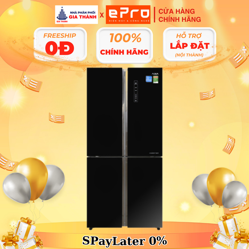 [AQR-IG525AM] Tủ lạnh Aqua Inverter 456 lít AQR-IG525AM(GB) - Hàng chính hãng