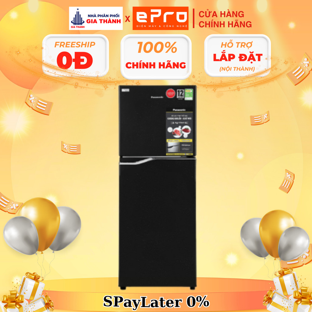 [NR-BA229PKVN] Tủ lạnh Panasonic Inverter 188 lít NR-BA229PKVN - Hàng chính hãng