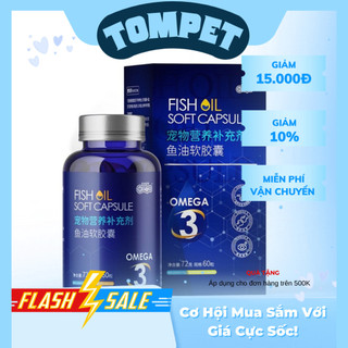 [rẻ nhất] DẦU CÁ HỒI DƯỠNG LÔNG VÀ TĂNG ĐỀ KHÁNG CHO CHÓ MÈO  NHẬP KHẨU