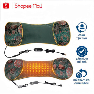 Gối ngải cứu PTLUXURY sưởi ấm bằng điện bảo vệ cột sống cổ vai gáy [ HÀNG CHÍNH HÃNG ]