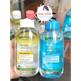 Nước tẩy trang Garnier Salicylic BHA Cho da dầu mụn,Nhảy Cảm & Makup -125ml