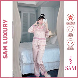  SALE  Bộ lẻ Size Bộ đồ ngủ Pijama lụa  Sam luxury cao cấp ao tay dài 