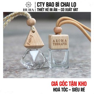 Vỏ Chai Lọ Đựng Tinh Dầu Treo Xe Lục Giác/Hình Vuông 8ml-10ML Chiết Dầu Thơm HUHA