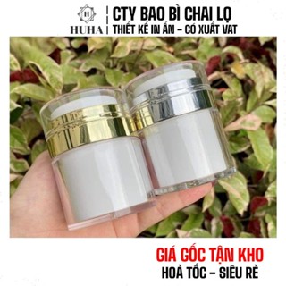 [GIÁ TỐT] Hủ Đựng Kem Dưỡng Cao Cấp 30g 50g | Nắp Nhấn Chân Không, Chiết Mỹ Phẩm