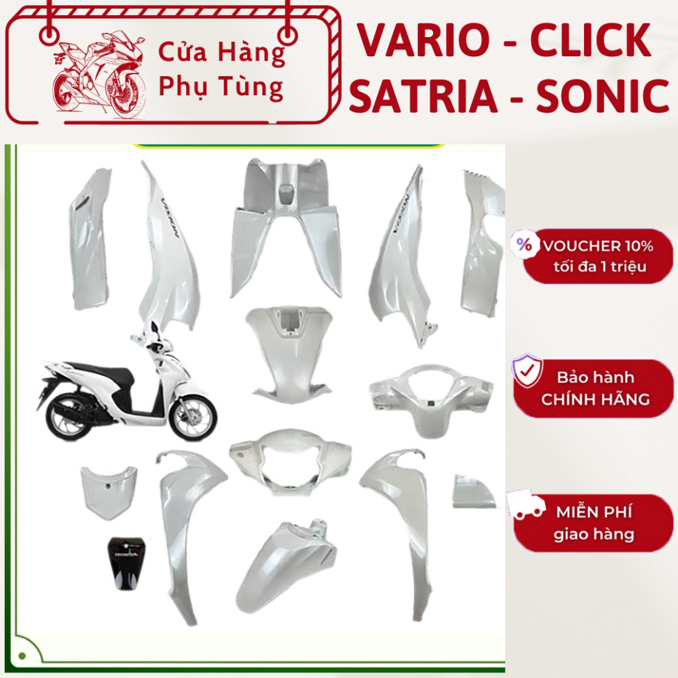 [LẺ MÓN] Dàn áo Vision mã K2C màu Trắng 2021 2022 2023 2024