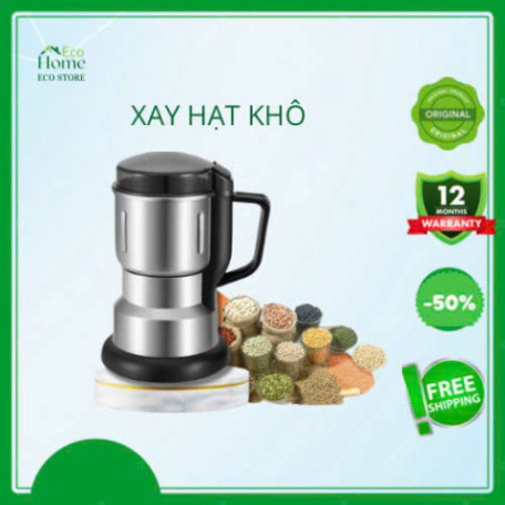 Máy Xay Bột Khô GVQ Siêu Mịn Công Suất 300W, 8Lưỡi Dao Đa Năng Dễ Dàng - Dụng Cụ Nghiền Đồ Khô,Hạt Cà Phê,Ngũ Cốc Gia Vị