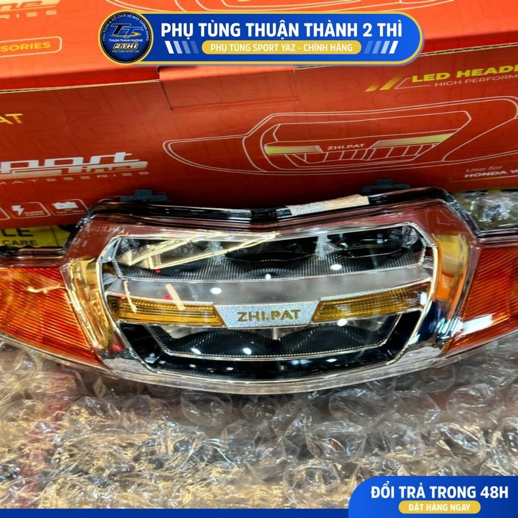 Đèn trước Zhipat Led 2 tầng xe Wave ZX / Wave Alpha