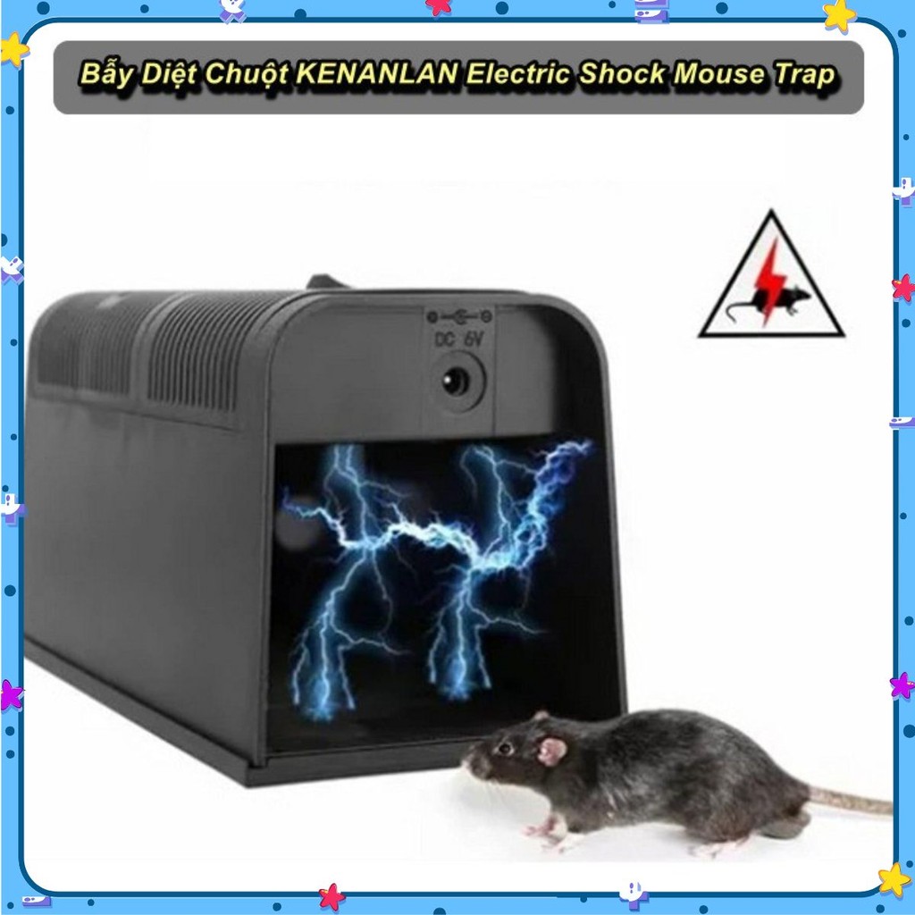 Bẫy Chuột Thông Minh Sử Dụng 4 Pin AA KENANLAN Electric Shock Mouse Trap ⚜️TTHome⚜️