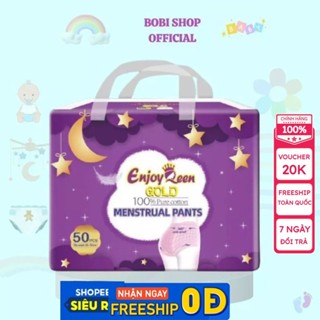 50 Miếng Băng Vệ Sinh Quần Enjoy Queen Freesize 40-80Kg, chống rò rỉ, thoáng khí, dùng ngày và đêm  | Shop Bé Ngoan